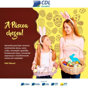 CDL Surubim​ deseja a todos (a) uma Feliz Páscoa!